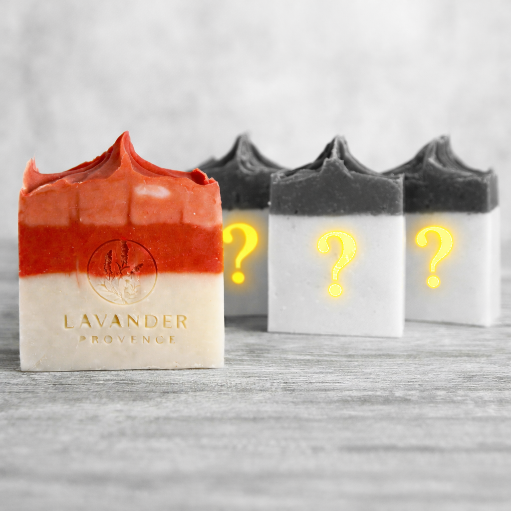 Set 4 Sapunuri Misterioase cu Lavanda Naturala Handmade Tulcea/Cerna
