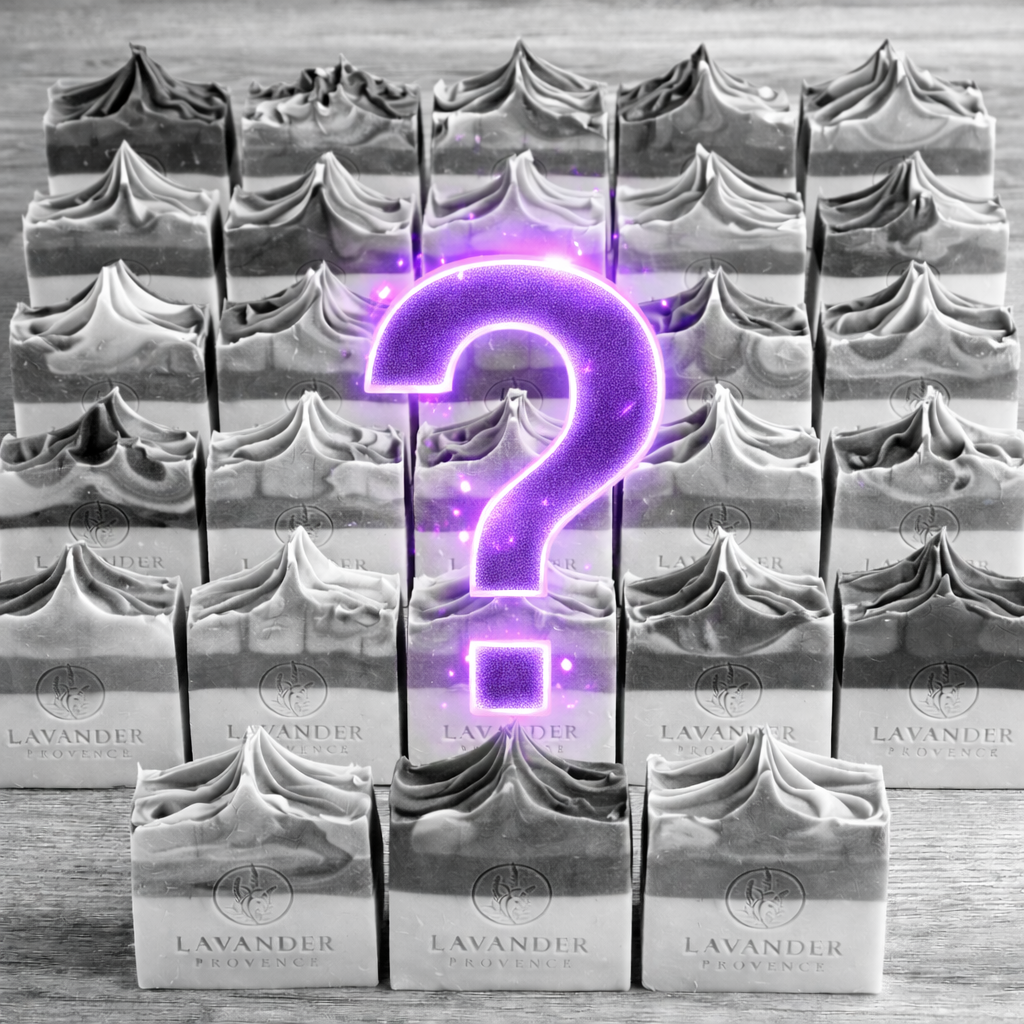 Set 4 Sapunuri Misterioase cu Lavanda Naturala Handmade Tulcea/Cerna