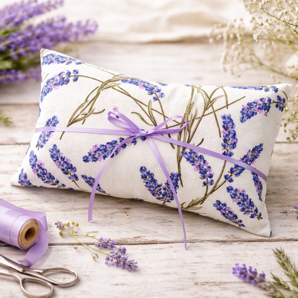 Pernă Magica cu lavandă naturală pentru somn și relaxare - handmade, aromaterapie, 30x40 cm