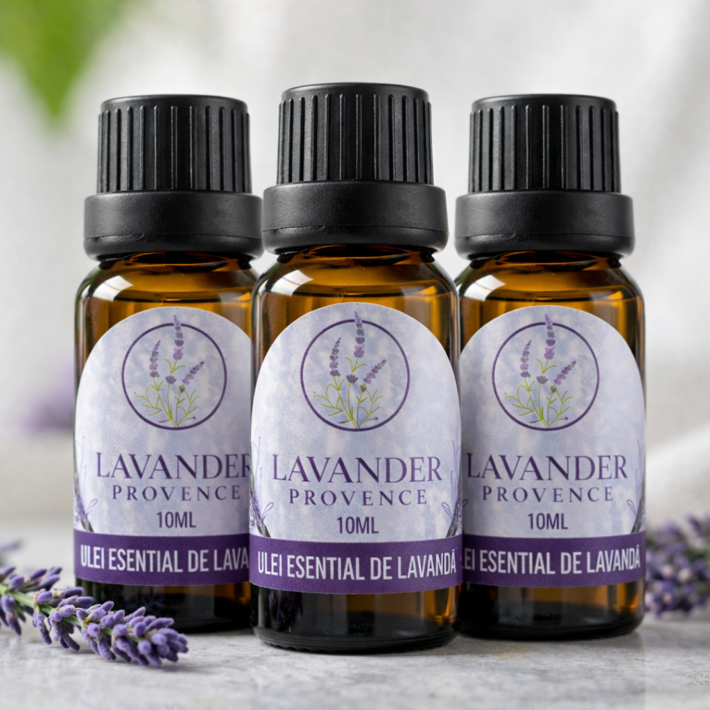 Set 3x Ulei Esențial de Lavandă 100% Pur (10 ml) - pentru aromaterapie, somn și relaxare