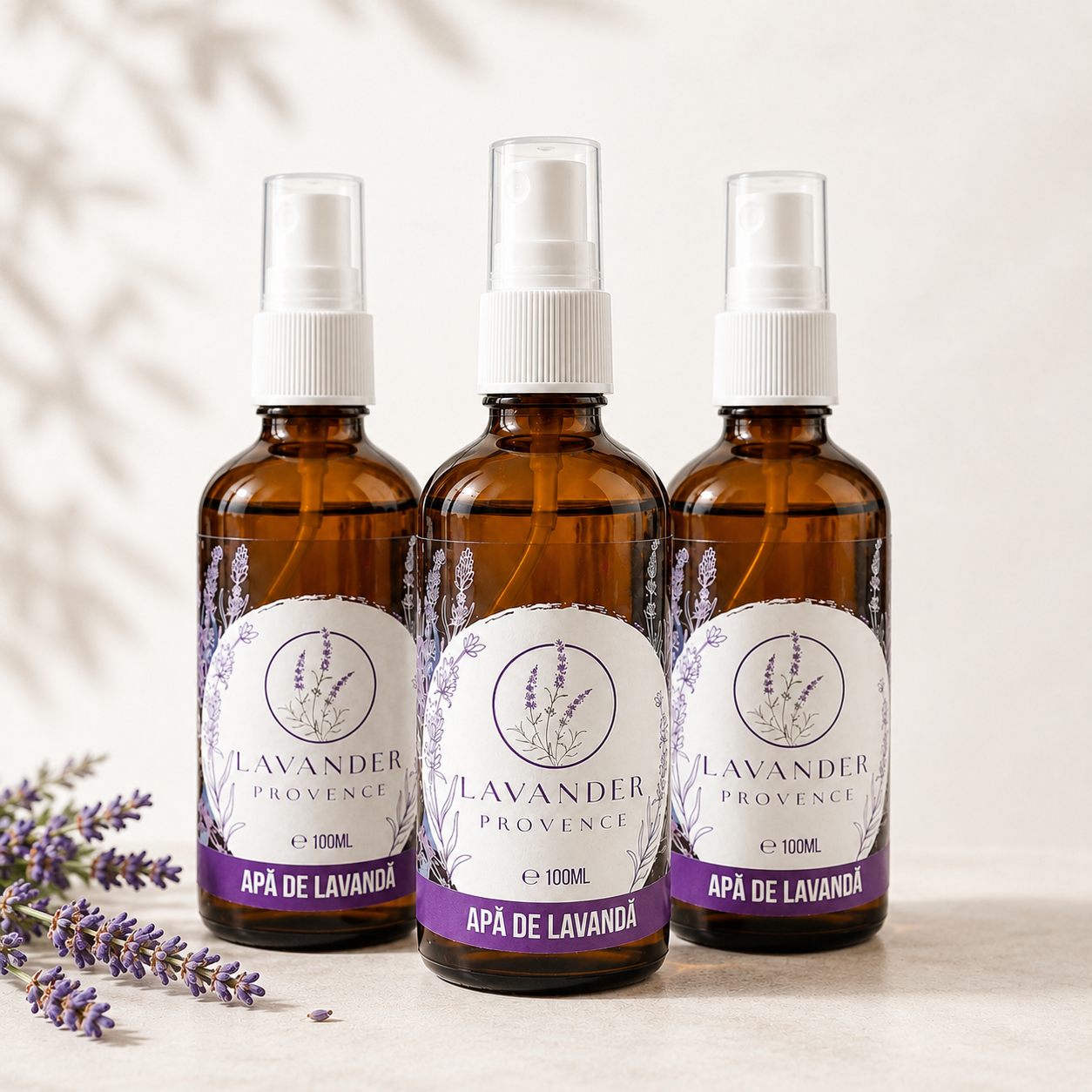 Apă de Lavandă Provence – Spray Natural pentru Ten, Corp și Relaxare, 100 ml