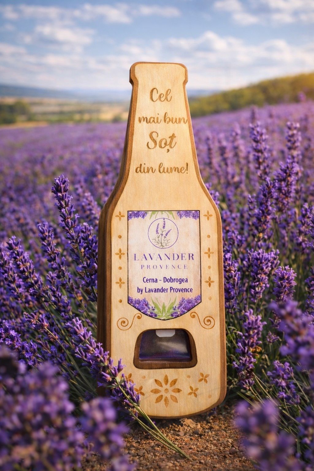 Desfăcător din lemn personalizat – „Pentru cel mai bun SOT din lume”