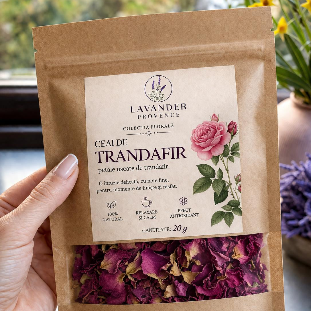 Ceai din petale de trandafir – 100% natural, 20 g